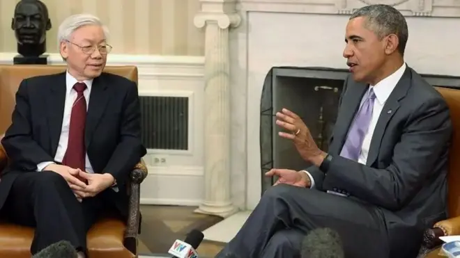 Tổng thống Obama tiếp đón ông Trọng được ở phòng Bầu Dục - nơi vốn chỉ dành cho các nguyên thủ quốc gia cho thấy Mỹ đã điều chỉnh thông lệ về mặt lễ tân