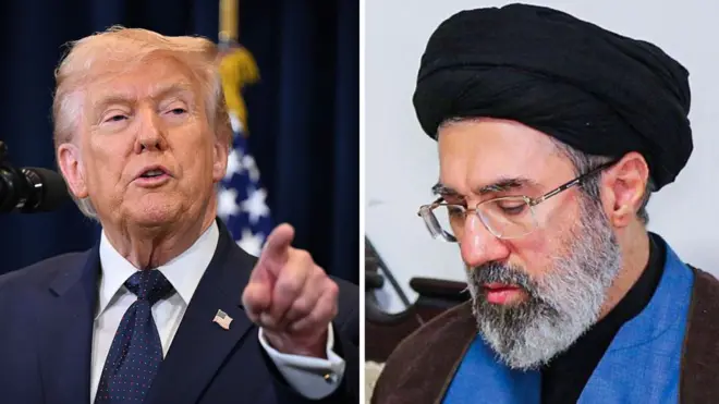 Donald Tump and Mojtaba Khamenei