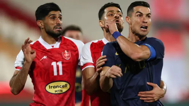 رونالدو در بازی مقابل پرسپولیس حتی یک دریبل موفق هم نداشت