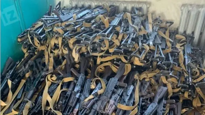 army seize AK 47 rifles meant for bandits