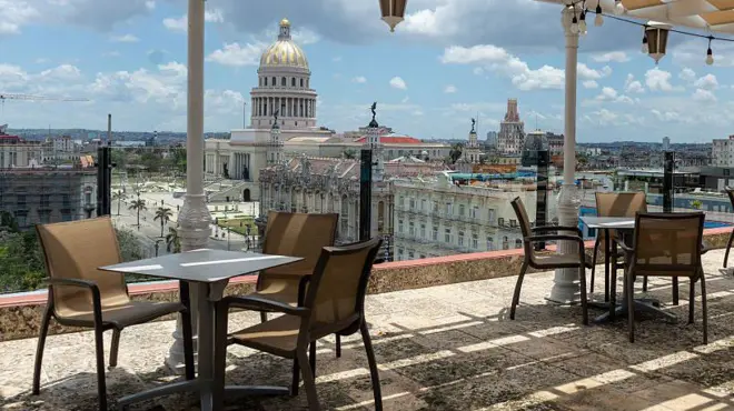 La terraza de un hotel de Iberostar.