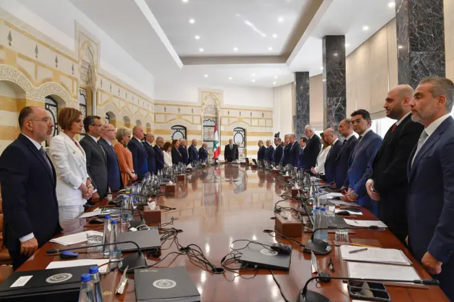 جلسه کابینه لبنان