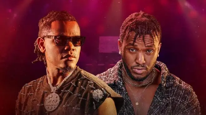 Bruce Melodie na The Ben mu ifoto yamamaza igitaramo cyabo The Nu-Year Groove kizaba tariki 01 Mutarama 2026