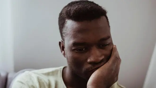 Young man wey dey think