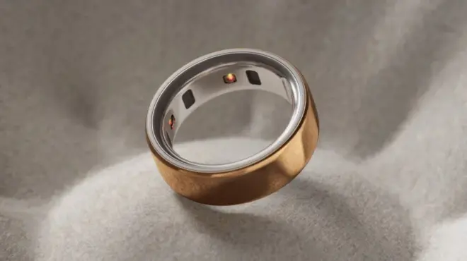 Smart rings have built-in sensors that monitor the wearer's heart rate and other health issues
