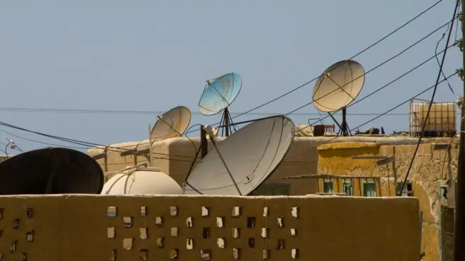 Satellite dishes television