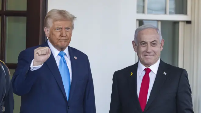 Donald Trump y Benjamin Netanyahu.