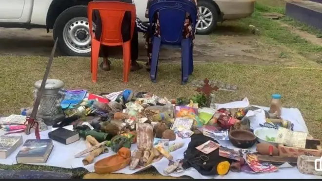 Two men wit some materials arrested from dia church by Police