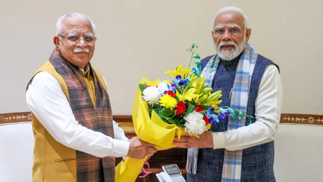 पीएम मोदी और मनोहर लाल खट्टर