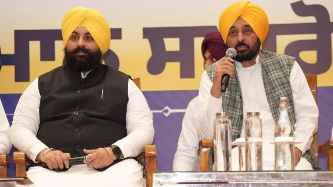 ਹਰਜੋਤ ਸਿੰਘ ਬੈਂਸ ਅਤੇ ਭਗਵੰਤ ਮਾਨ 