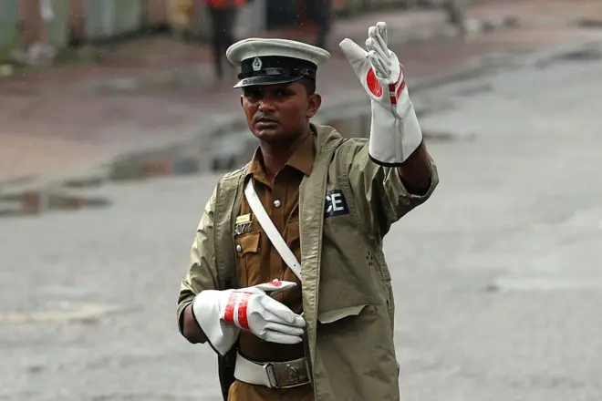 Police officer in Sri Lanka
