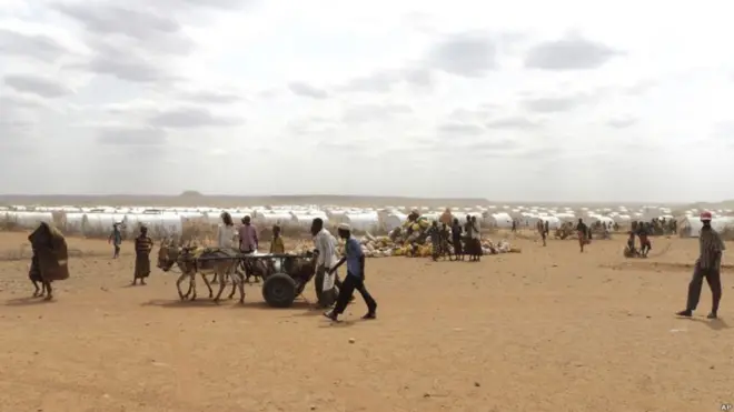 Dad badan ayaa ku barakacay abaarta