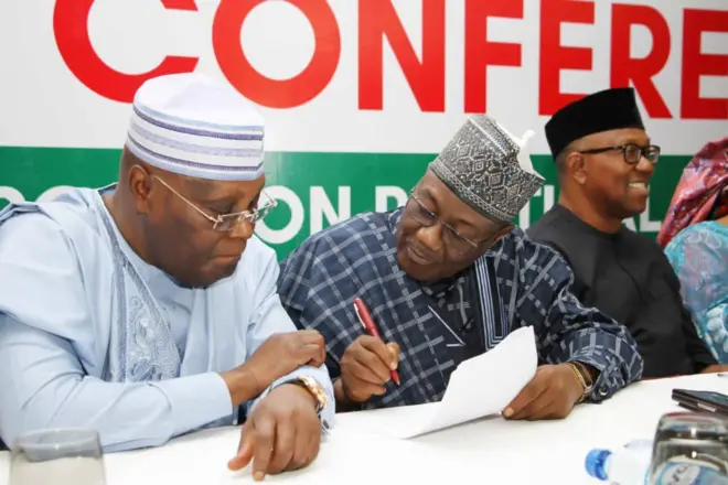 Atiku Abubakar na Peter Obi na ndị ọzọ