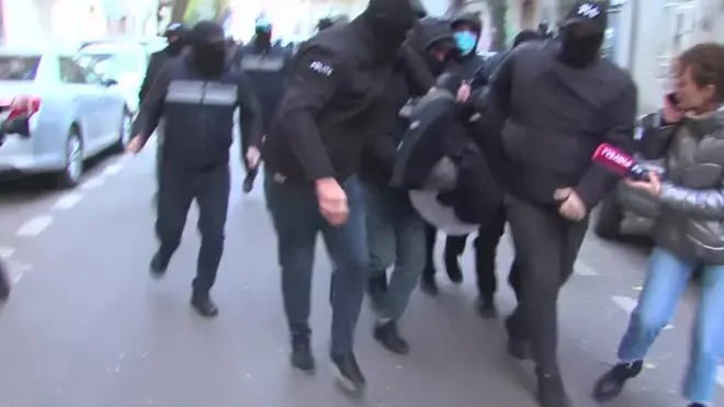 Задержание Ники Гварамия в Тбилиси. 