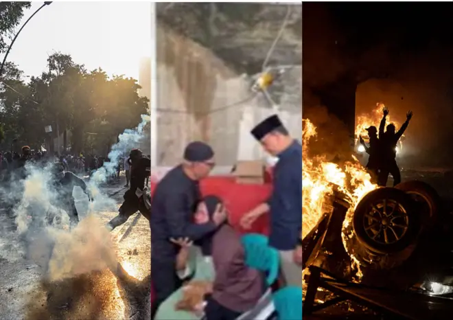 Aworan iwọde ati bi wọn ṣe n tu iya ọlọkada naa ninu