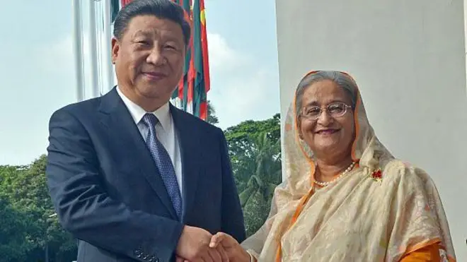 শি জিনপিং ও শেখ হাসিনা