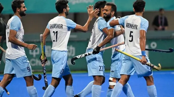 भारतीय हॉकी टीम के खिलाड़ी.