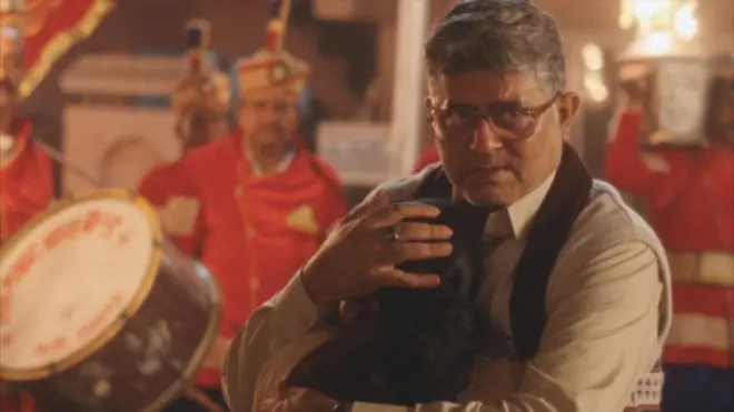 Actor Gajraj Rao in a scene from the film Band Baaja Bitiya