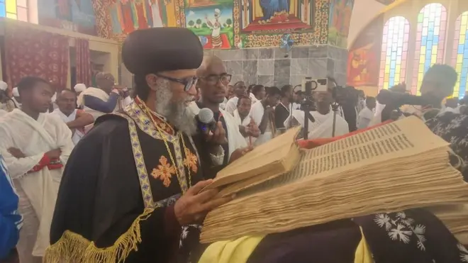 ስነ ስርዓት ስግደት(ዓርቢ ስቕለት) ኣብ ርእሰ ኣድባራት ወገዳማት ኣኽሱም ፅዮን