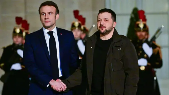 Зеленський та Макрон