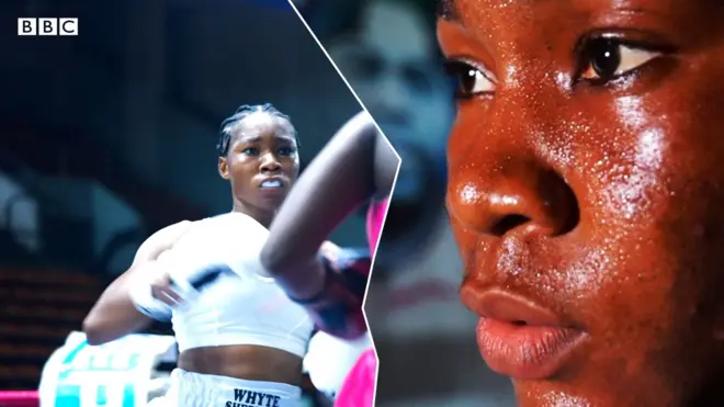 Nwata nwaanyị na-apịa ọkpọ