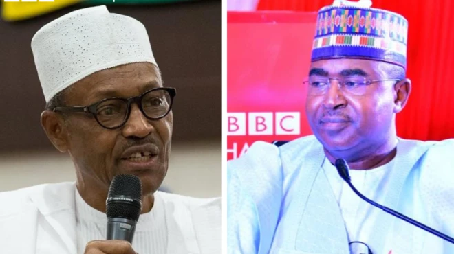 President Buhari and Buba Marwa