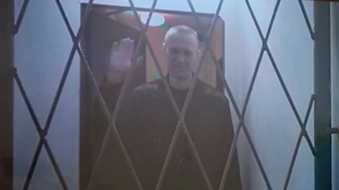 러시아의 야권 정치인 알렉세이 나발니의 사망 전 법정 영상 안 마지막 모습