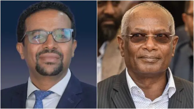 የኢዜማ መሪ ኢዮብ መሳፍንት እና የኦነግ ሊቀመንበር ዳውድ ኢብሳ