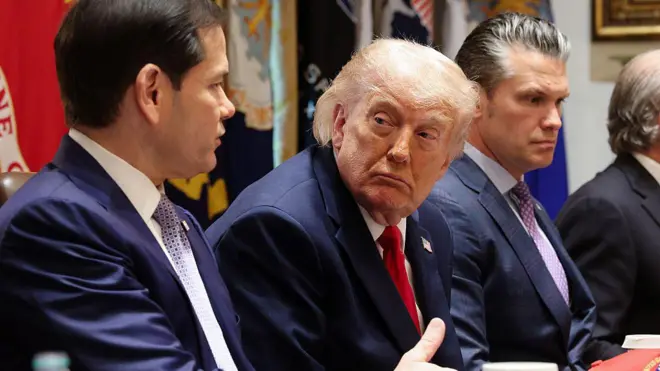 Марко Рубио, Дональд Трамп и Пит Хегсет