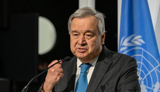 El portugués Antonio Guterres, secretario general de la ONU.