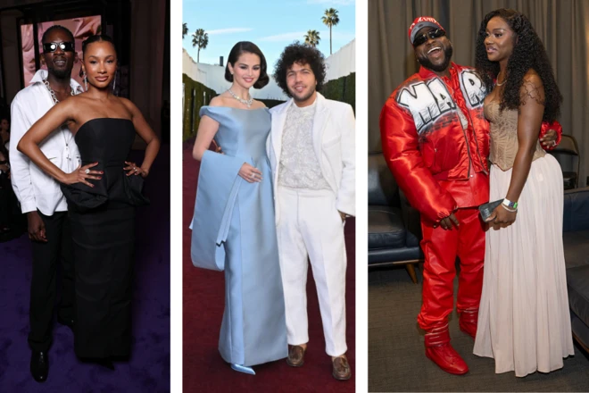 Mr Eazi and Temi Ajibade; Selena Gomez and Benny Blanco; Davido and Chioma