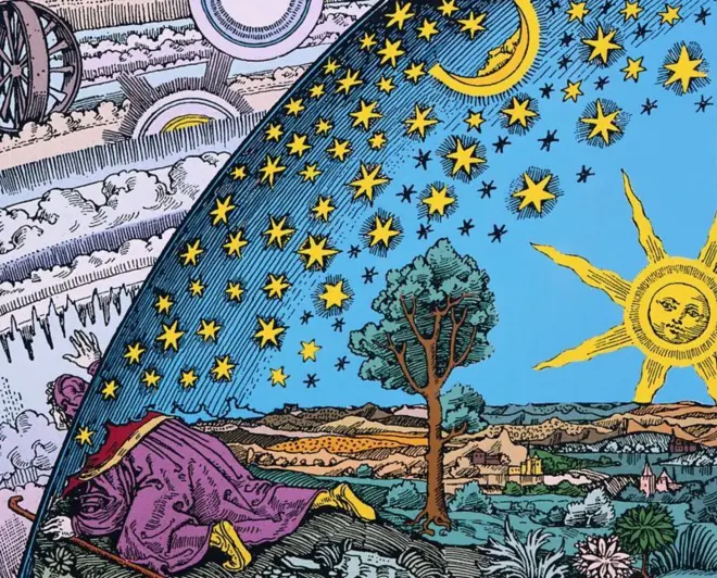 Illustration de "L'Atmosphère: météorologie populaire" par Camille Flammarion, 1888.