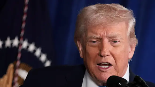 El presidente de Estados Unidos, Donald Trump. 