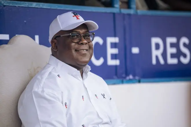 Le président Felix Tshisekedi lors des 9e Jeux de la Francophonie à Kinshasa, le 1er août 2023.