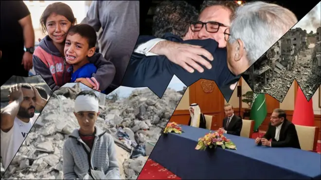 کولاژی از تصاویر خبرهای مهم سال ۲۰۲۳