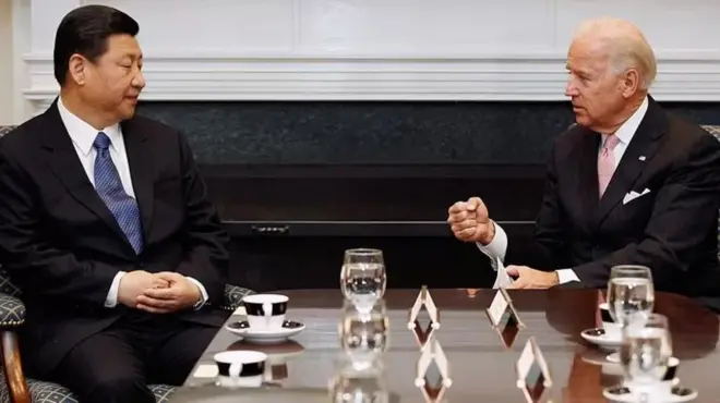 شی جن پنگ اور جو بائیڈن