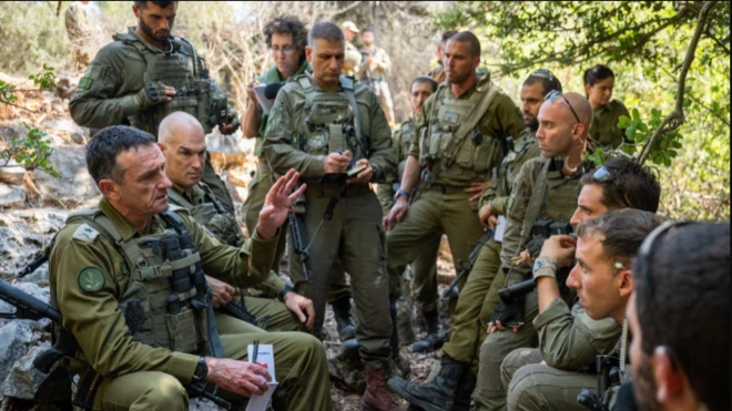 هاليفي في زيارة للجبهة مع لبنان