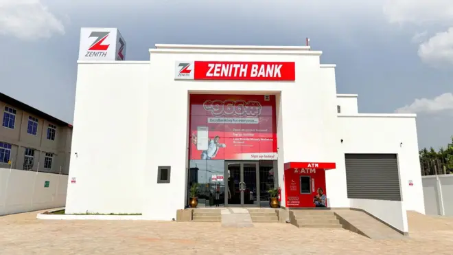 Ọkan lara awọn ileeṣẹ Zenith Bank ni Ghana