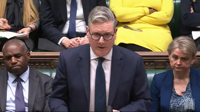 Başbakan Sir Keir Starmer'ın Londra'daki Avam Kamarası'nda Orta Doğu'daki durum hakkında yaptığı açıklama.