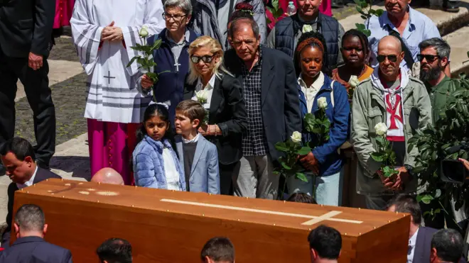 A chegada do caixão de Francisco à Basílica de Santa Maria Maior