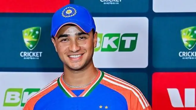 न्यूज़ीलैंड के ख़िलाफ़ तीसरे टी-20मैच में अभिषेक शर्मा ने 20 गेंदों पर 68 रन बनाए