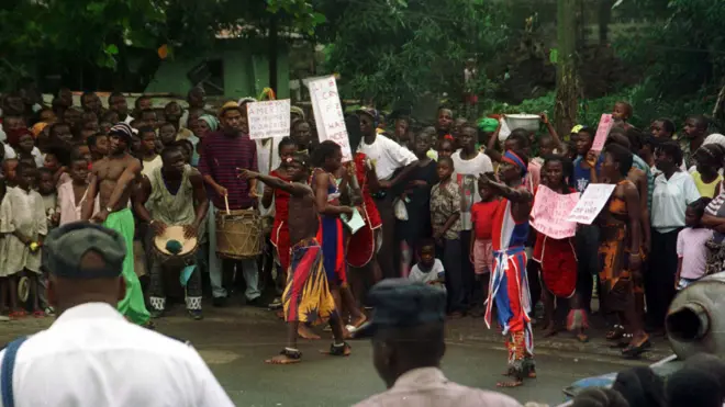 Àwọn tó ń ṣe ayẹyẹ lásìkò àjọdún òmìnira ní Liberia