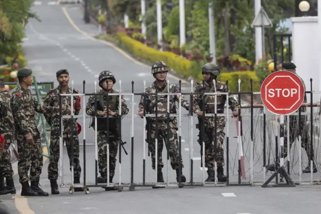 तैनाथ नेपाली सैनिहरूको समूह