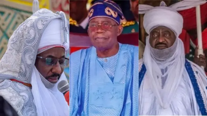Emir Sanusi, Aarẹ Tinubu ati Emir Aminu Kano