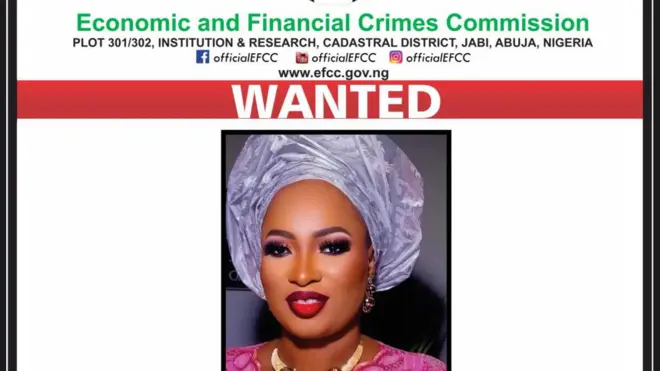 Atẹjade ti EFCC fi kéde Halimat bii ẹni ti wọn n wa