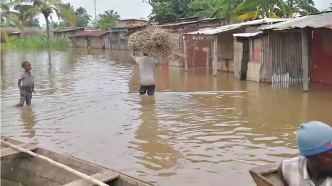 Amazi ya Rusizi mu mihana yo mu Gatumba, Nzero 2024
