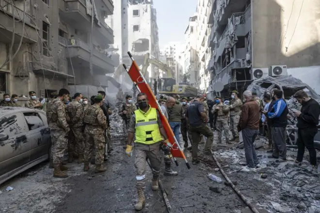 बैरूतमधल्या इमारतीवर इस्रायलचा हल्ला