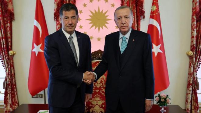 Sinan Oğan ve Recep Tayyip Erdoğan 