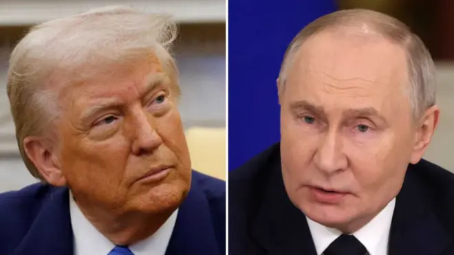 Donald Trump na Vladimir Putin