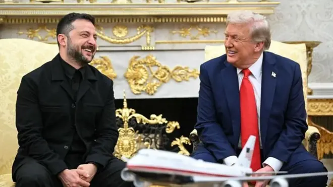 வெள்ளை மாளிகையில் நடைபெற்ற டிரம்ப், ஜெலன்ஸ்கி சந்திப்பு